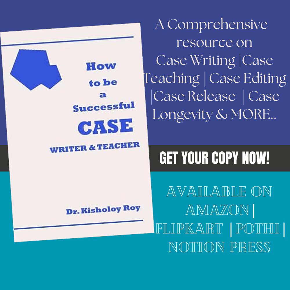 kisholoyspeaks's tweet photo. Case writing, case teaching and case editing - all comes in this book in a pretty succinct way with adequate illustrations and examples. 
https://t.co/CqHNt4GgBz
https://t.co/Ii0ZEpfZHH
https://t.co/YAPbLoTe29
https://t.co/zT2Q3uZ9fc
#casestudy #casemethod https://t.co/UNYEqKvLqE