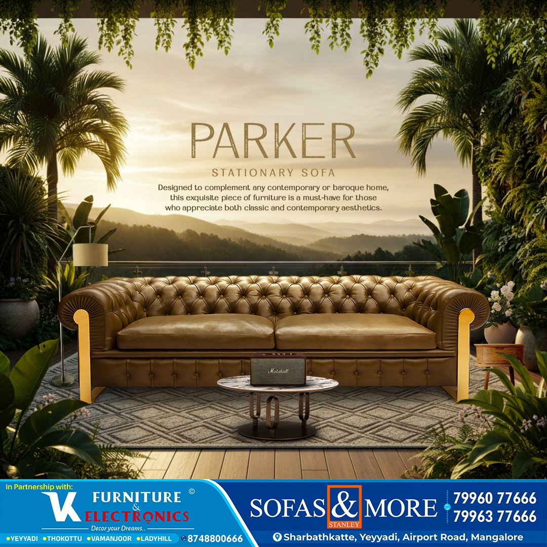 vk_furniture's tweet photo. PARKER brings old-world charm into modern living
Rich textures, sculpted details, and a silhouette that feels powerful yet inviting. This is comfort with character, design with confidence.

#ParkerSofa #DesignStatement #BoldInteriors #LuxuryFurniture #ComfortWithCharacter https://t.co/b4qGNgaxCO
