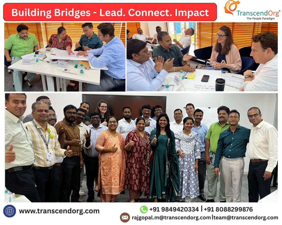 Transcendorg1's tweet photo. Leadership today is about connection, clarity &amp; conscious choices. Privileged to deliver a CXO leadership program at AET Laboratories on: Growing People, Building Bridges &amp; Managing Conflict. Strong relationships drive strong leadership. — Col. M. Rajgopal, TranscendOrg https://t.co/kMRdhQf6h4