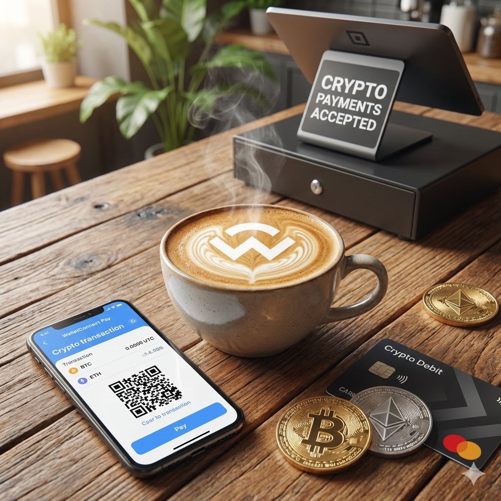 hutieubokho01's tweet photo. ☕️ Buying coffee with a Web3 wallet sounds like a joke, but it's real.
This is exactly how @WalletConnect Pay is making a name for itself.

Imagine you're strolling through Lisbon and pop into 94° Coffee. Instead of pulling out a Visa or Apple Pay, you just open your familiar crypto wallet. Since WCT supports over 700 different wallets, there's no need to download new apps. Scan the QR code, confirm it. 15 seconds later, the owner is smiling, and you’ve got a latte in hand. Done deal 🤝🏻
It's a smooth, fast operation, not just some promise.

The real kicker is the convenience. What network are you holding funds on? ETH, SOL, BASE, or BNB ?
Doesn't matter ! Use that network to pay, no complicated swapping or bridging headaches required. Whatever is in your wallet : USDC, ETH, BNB... just use it all.
Plus, you can use the same stablecoins you're paying with to cover the gas fees. Extremely neat.
For shop owners, here is why WalletConnect Pay will revolutionize retail 🎫

•Instant payouts : No waiting 2-3 days like credit cards. Cash flow is king, and this puts the owner in full control.
• Dirt cheap costs : Credit card fees usually eat up 2-3% of revenue. WalletConnect Pay slashes this, saving so much money ! 
•No volatility fears : Shop owners can configure settings to receive local currency as usual, all legal and compliance steps are handled automatically from A-Z.