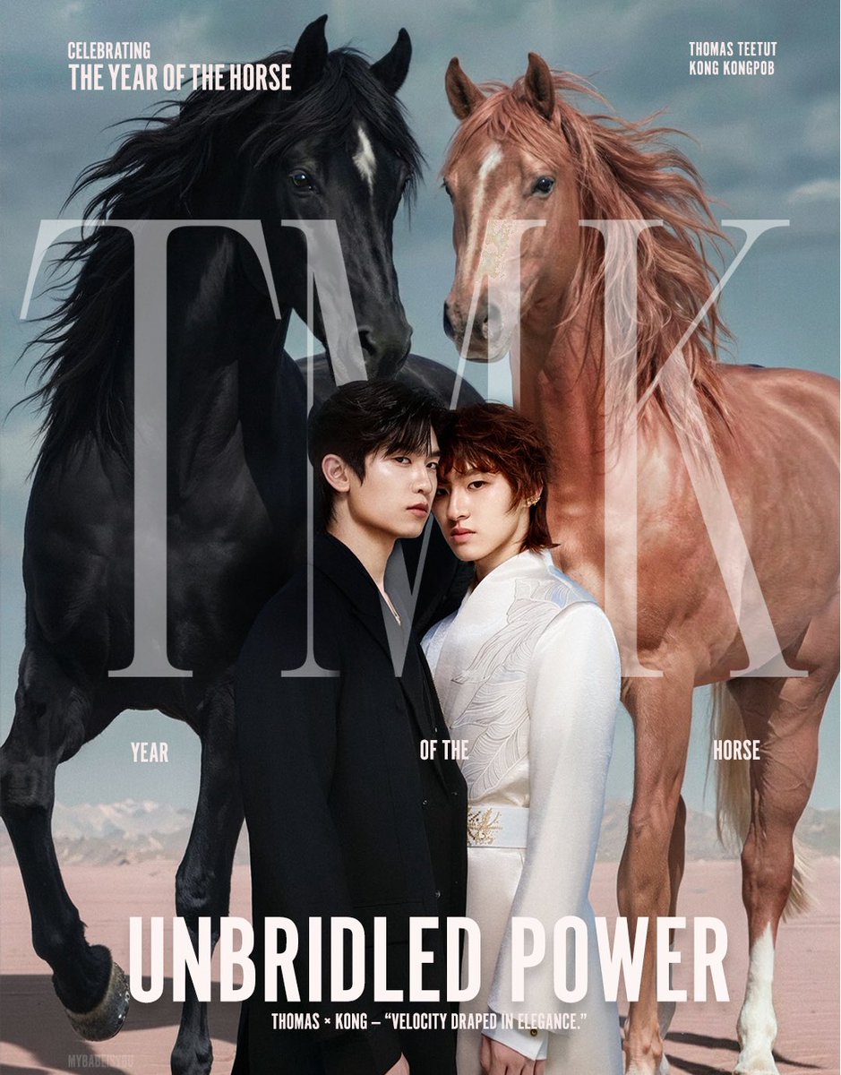 patcha224's tweet image. Celebrating the Year of the Horse — where power meets elegance.🧧

@tthomastc | @kongjiro_ 🦊🍓

#โทมัสก้อง #thomaskong