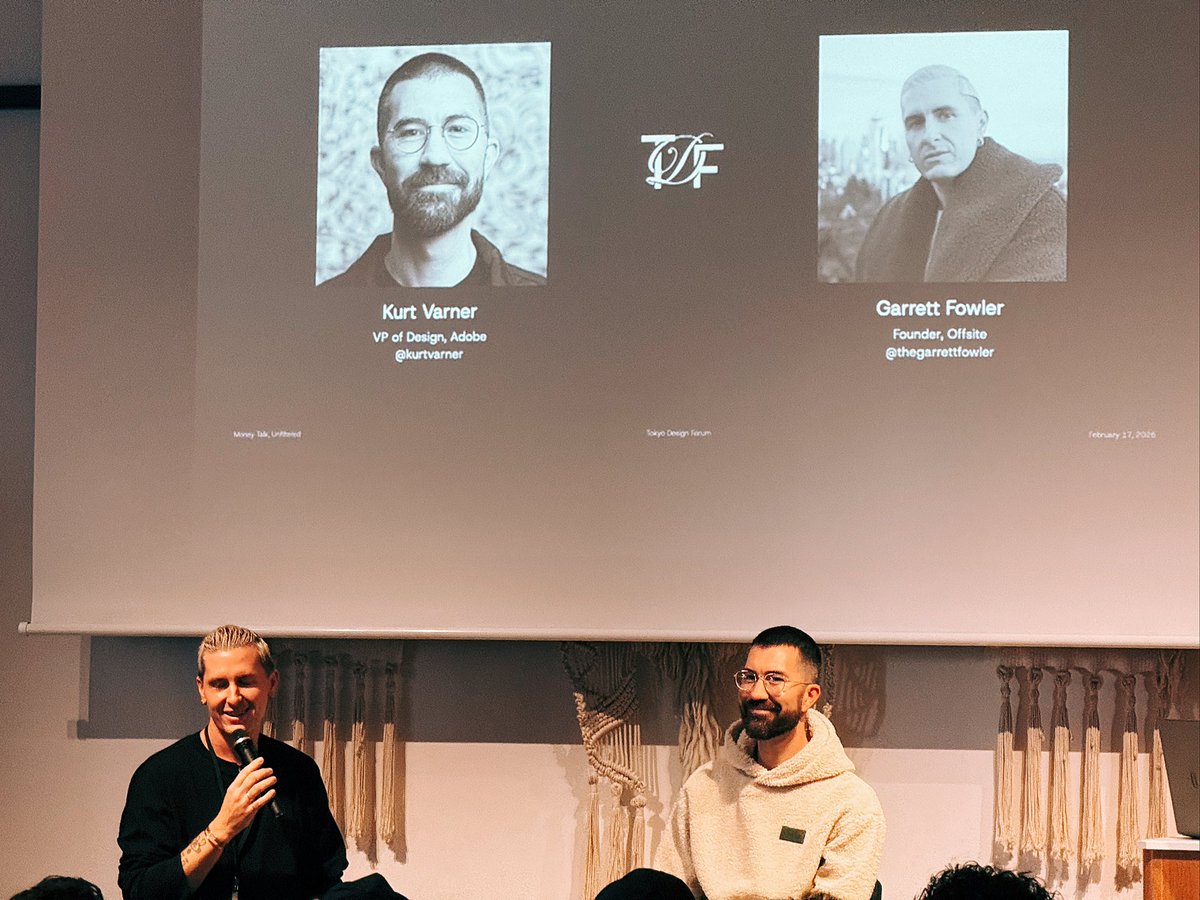 day two of <a href="/forum_tokyo/">Tokyo Design Forum</a>. morning sessions were incredible.

<a href="/maheen_sohail/">Maheen Sohail</a> 
<a href="/drewwilson/">Drew Wilson</a> 
<a href="/kurtvarner/">Kurt Varner</a> 
<a href="/gdfovercs/">Garrett Fowler</a> 

#tokyodesignforum