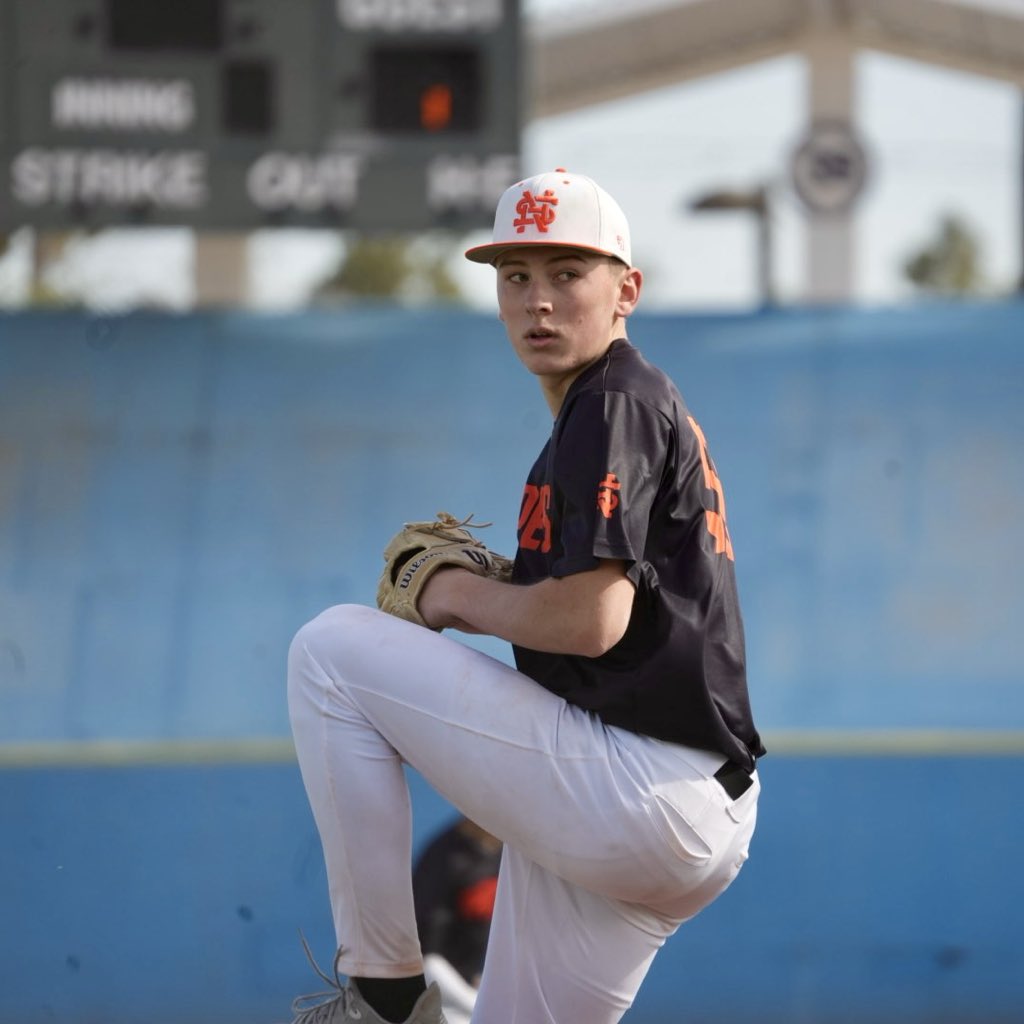 BrettJ_23's tweet photo. Great weekend at @PG_Nevada 16U Presidents Day Classic 🏆

RHP | 2028 Grad
6.1 IP | 3 H | 1 ER | 2 BB | 12 K
103 pitches, 63% strikes

First HR with a wood bat, too!
@Prospects_NE @G_EastBaseball https://t.co/tzKpAEvUWZ