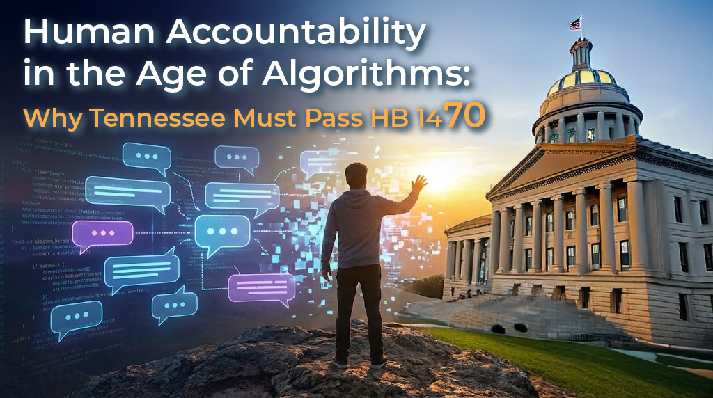 Human Accountability in the Age of Algorithms
Why Tennessee Must Pass HB 1470

I will be speaking tomorrow at the TN State Capitol in support of HB1470. 

medium.com/p/human-accoun… 

<a href="/Tennessean/">Tennessean</a> <a href="/WKRN/">WKRN News 2</a> <a href="/NC5/">NewsChannel 5</a> <a href="/WSMV/">WSMV 4 Nashville</a> <a href="/jhollymc/">Holly McCall</a> <a href="/friedmanadam5/">Adam Friedman</a> <a href="/Vivian_E_Jones/">Vivian Jones</a> <a href="/nashvillepbs/">Nashville PBS</a> <a href="/WPLN/">WPLN News - Nashville Public Radio</a>