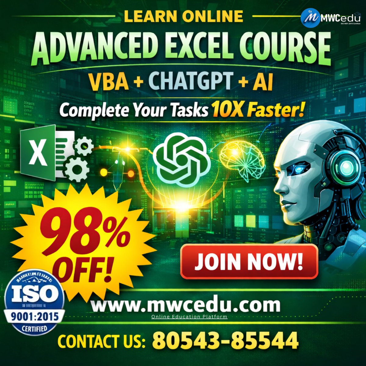 cedu_mw's tweet photo. 📊 Upgrade your skills with Advanced Excel
📈 Learn formulas, Pivot Tables &amp; dashboards hands-on
💼 Smart skills for smart careers

📲Call for more information -080543 85544

#advancedexcel #exceltraining #ExcelSkills #learnexcel #ExcelForJobs #excelcourse #dataanalysis #mwcedu https://t.co/jYYrv5OlbW