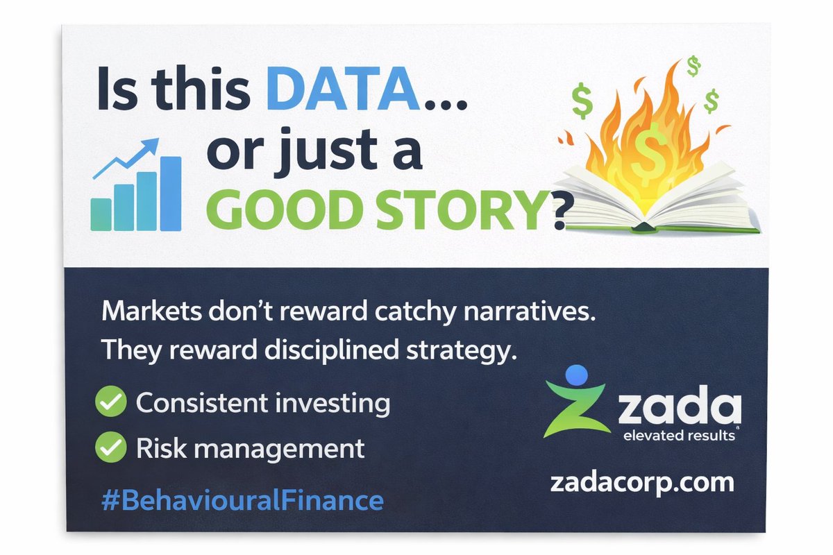 CashQueen55's tweet photo. We love clean money stories.

“This stock is the future.”
“Real estate always wins.”
“They got rich because they were smarter.”
That’s narrative fallacy.
Markets reward discipline — not compelling stories.

Structure > hype.
Data > drama.

#Investing #BehaviouralFinance https://t.co/eq8cUvYqt0