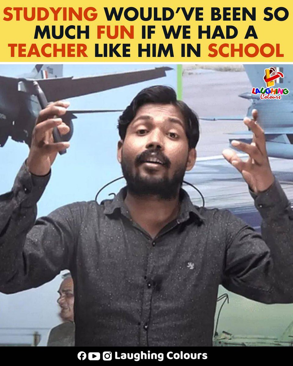 LaughingColours's tweet image. Wish we had him 😂

#SchoolLife #FunLearning #Relatable