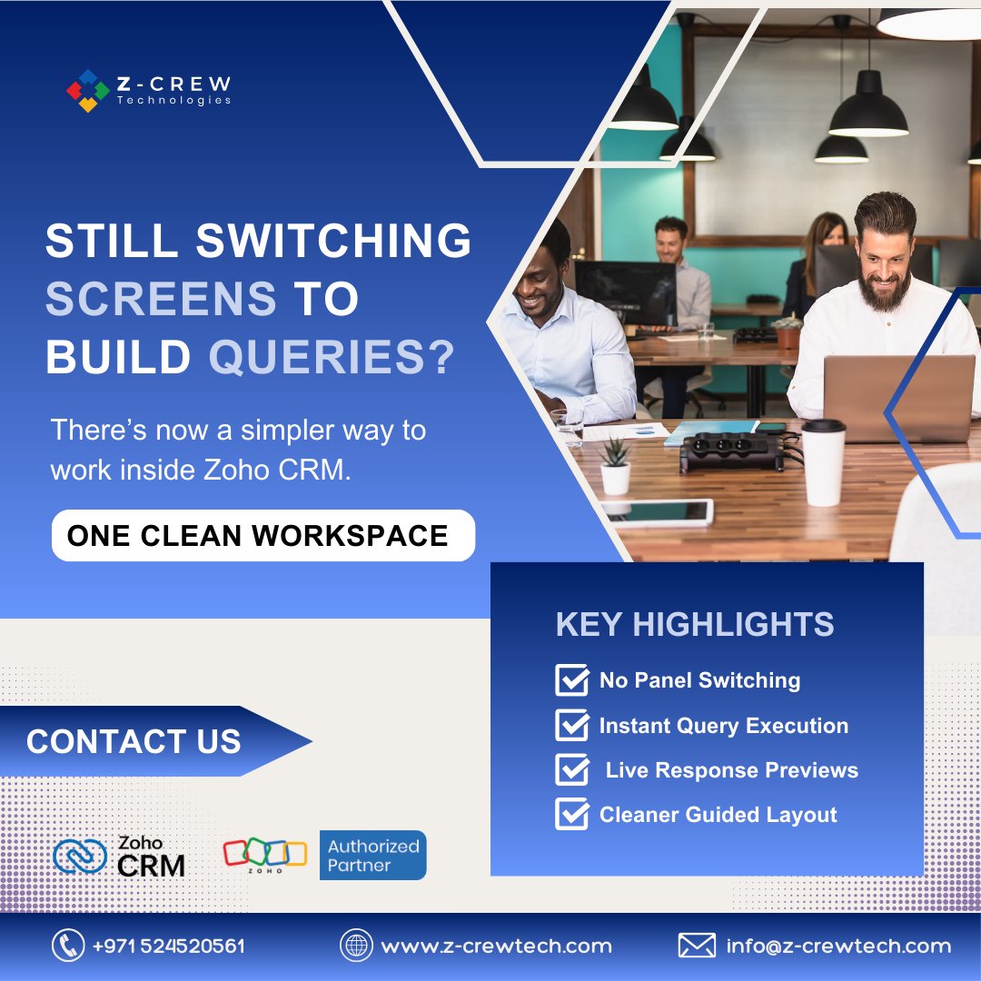 Z-Crew Technologies (ZOHO Authorized Partner UAE) tweet media