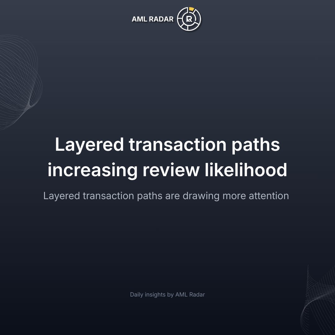 AMLRadar's tweet photo. Daily AML Digest π
Layered transaction paths are increasing review likelihood on CEX deposits.
More hops - more exposure signals.
More info below π§΅
#crypto #aml #cryptoaml #tether #USDT #CEX #P2P https://t.co/hT5UjK5l5a