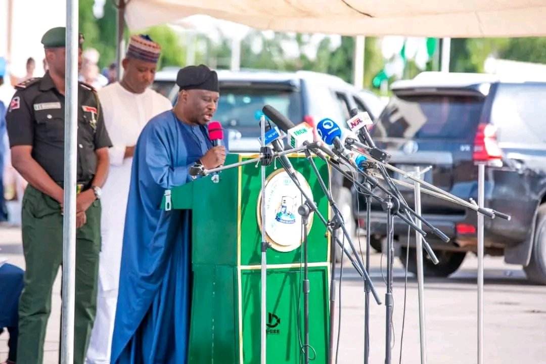 BathiyaHon's tweet photo. I had the distinct honor of joining His Excellency, @GovernorAUF, and the Deputy Governor, Prof. Kaletapwa G. Farauta, to receive His Excellency, President @officialABAT  (GCFR), to Yola, Adamawa State. Alongside my honorable colleagues and top government officials, we stood as a united front to welcome the Commander-in-Chief for the official commissioning of various legacy projects executed by the Fintiri administration. These projects stand as a testament to our commitment to delivering the dividends of democracy to every corner of the state.