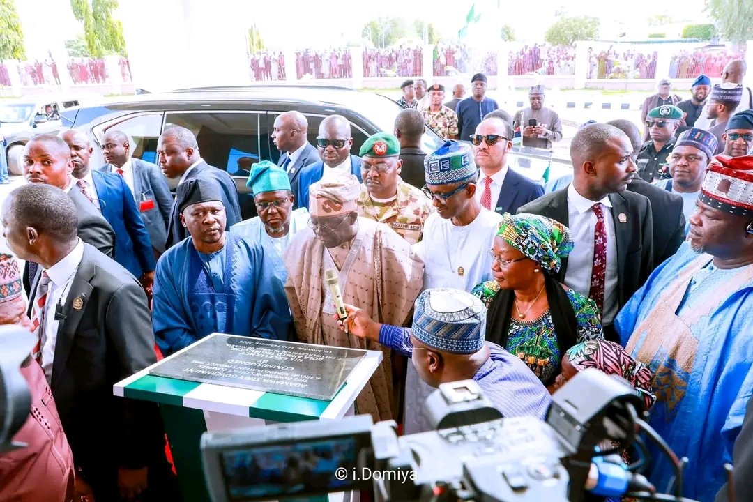BathiyaHon's tweet photo. I had the distinct honor of joining His Excellency, @GovernorAUF, and the Deputy Governor, Prof. Kaletapwa G. Farauta, to receive His Excellency, President @officialABAT  (GCFR), to Yola, Adamawa State. Alongside my honorable colleagues and top government officials, we stood as a united front to welcome the Commander-in-Chief for the official commissioning of various legacy projects executed by the Fintiri administration. These projects stand as a testament to our commitment to delivering the dividends of democracy to every corner of the state.