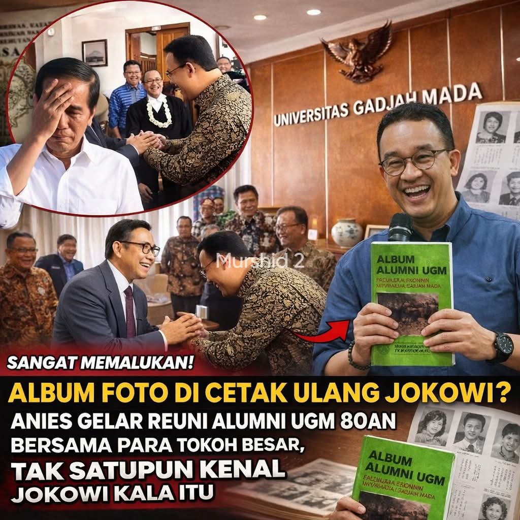 SANGAT MEMALUKAN, ALBUM FOTO DICETAK ULANG JOKOWI...

ANIES GELAR REUNI ALUMNI UGM 80AN BERSAMA TOKOH BESAR, TAK SATUPUN KENAL JOKOWI KALA ITU....‼️

#KapanAndiAzwanDitangkap
#KapanAndiAzwanDitangkap
🆘🆗