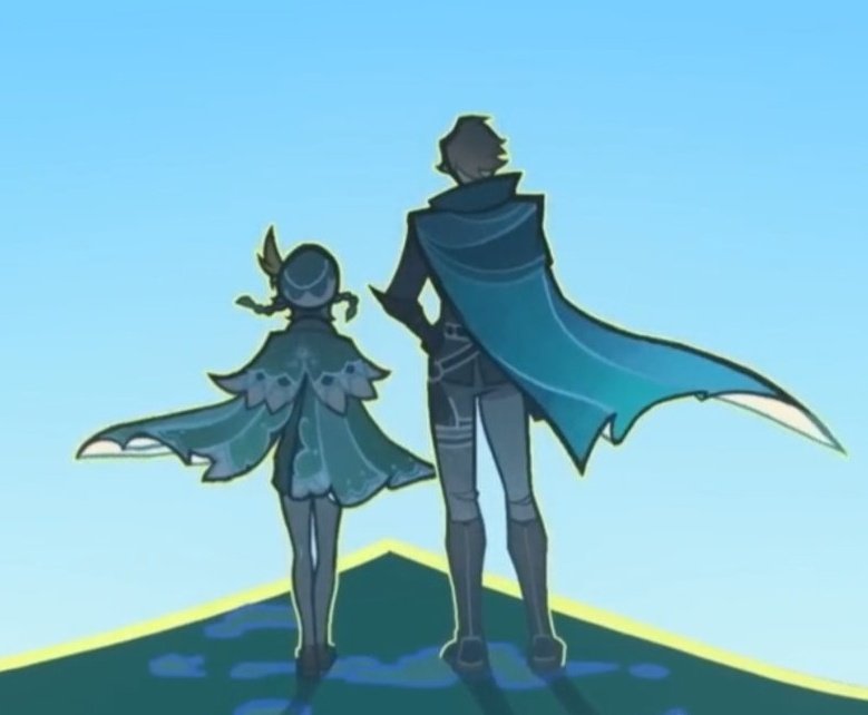 Venti looks so tiny standing beside Varka. I'm crying