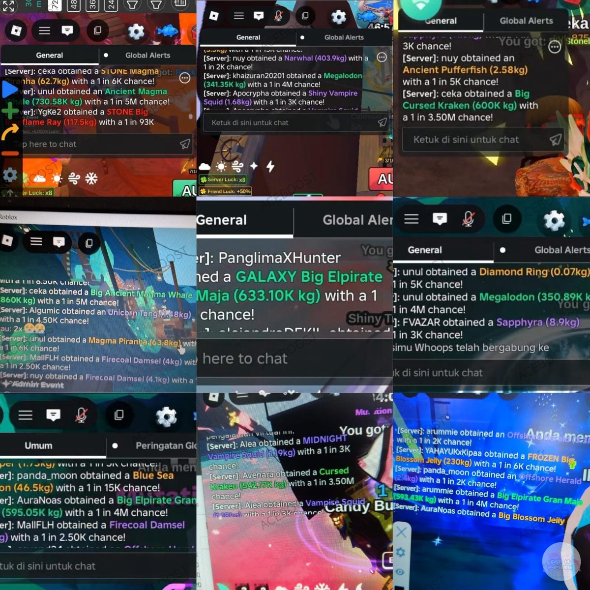 FISH IT FESS ‼️ WTT CANTUMIN UNAME tweet media