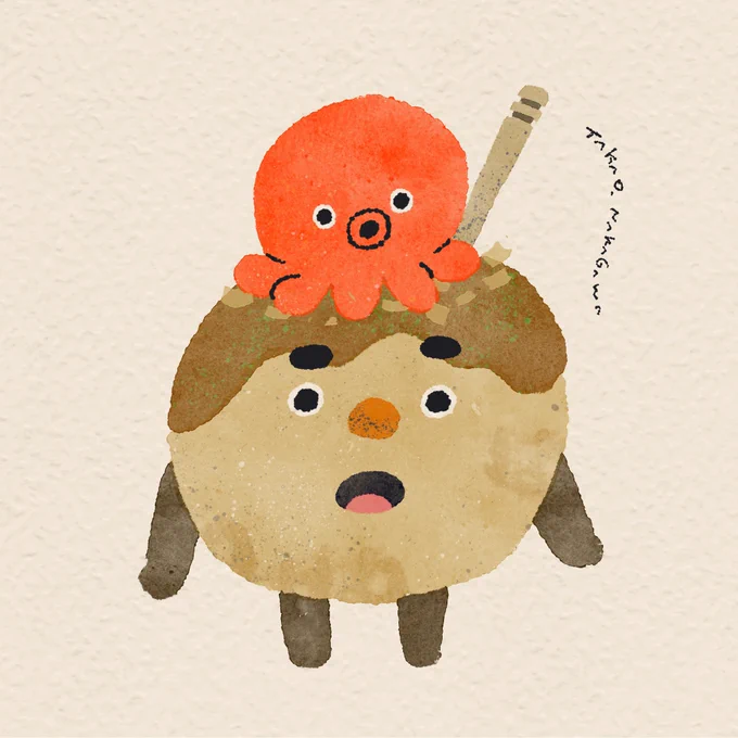 「たこ焼き」 #食べ物キャラクター
