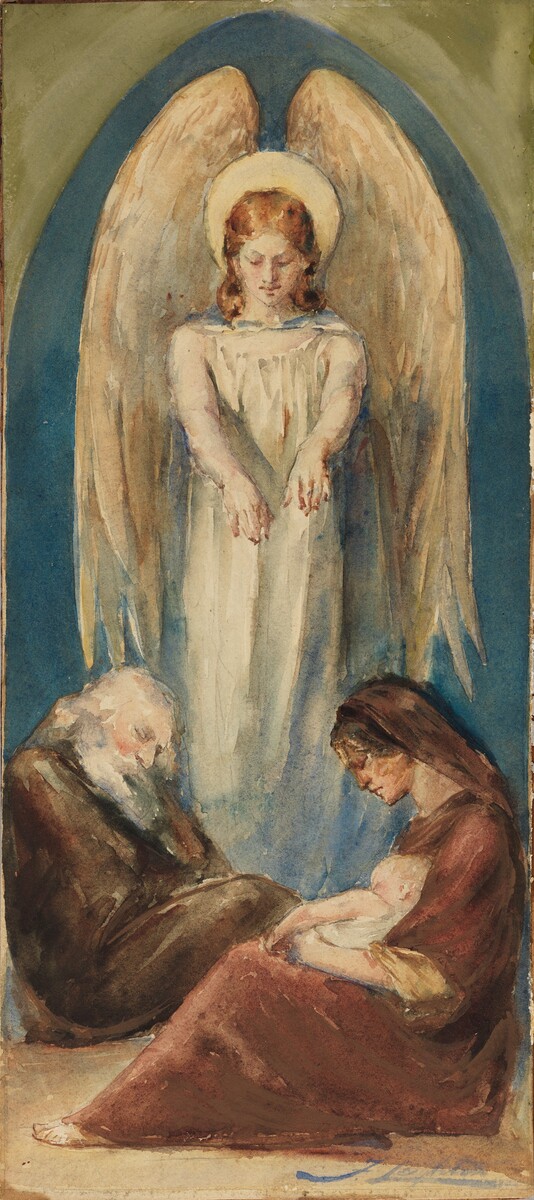 ArtistLeighton's tweet photo. The Holy Family with an Angel https://t.co/QAnpIfd9Sh https://t.co/3wJHEuAepK