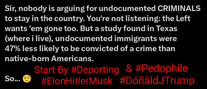 MrSpiritsRaven's tweet photo. @lanechanged @rexcob708 @LucifersTweetz @mattvanswol Start #MakingAmericaGreatAgain by #Deporting #ElonHitlerMusk &amp; #PedophilePOTUSTrúmp After Both Receive #CastrationTherapy🪓🪚🔪✂️ https://t.co/SfbQeVVZW8