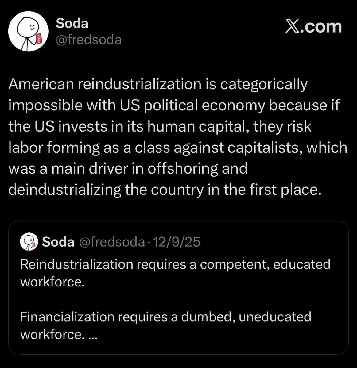 fredsoda's tweet image. feels good to be right (again)