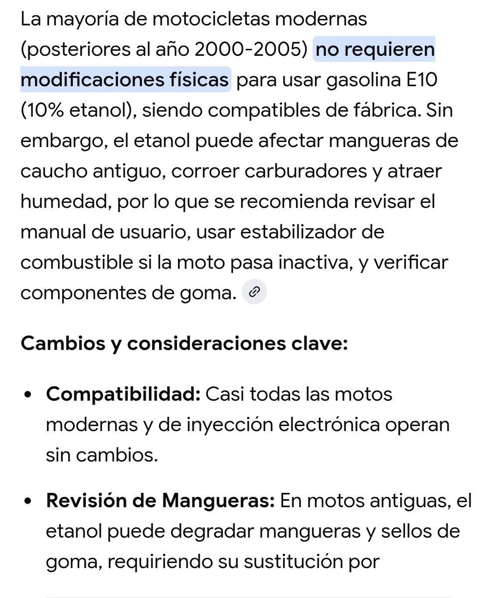 KRobM's tweet image. Ay Cristian... Ni como ayudarte, la desinformación es pero grande... Pero si ud como congresista debería ayudar a pasar una guía rápida para la adaptación del combustible E10, le adelanto.