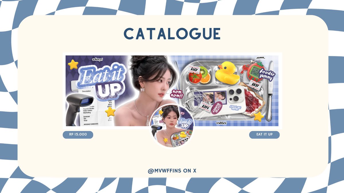 flocrisa's tweet image. help RT please, thank you! 

ֹ  ◟🎀 ₊ halo aku open titipan (OPTIP) layout katalog EAT IT UP. more information ada di bawah yaa, jangan lupa baca TNC dan tata caranya yaa💗

#zonauang