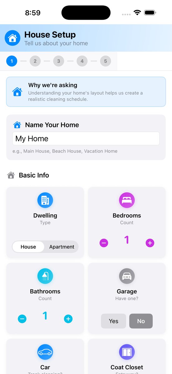 A_Train189's tweet photo. Cleaning your house is overwhelming because you're treating it like one big task instead of a system.
I built Tidy Steward to fix that. Free. No ads. No data collected. Just a clean home.
https://t.co/Nw79kBhB7j https://t.co/Zl5qs6v1nC