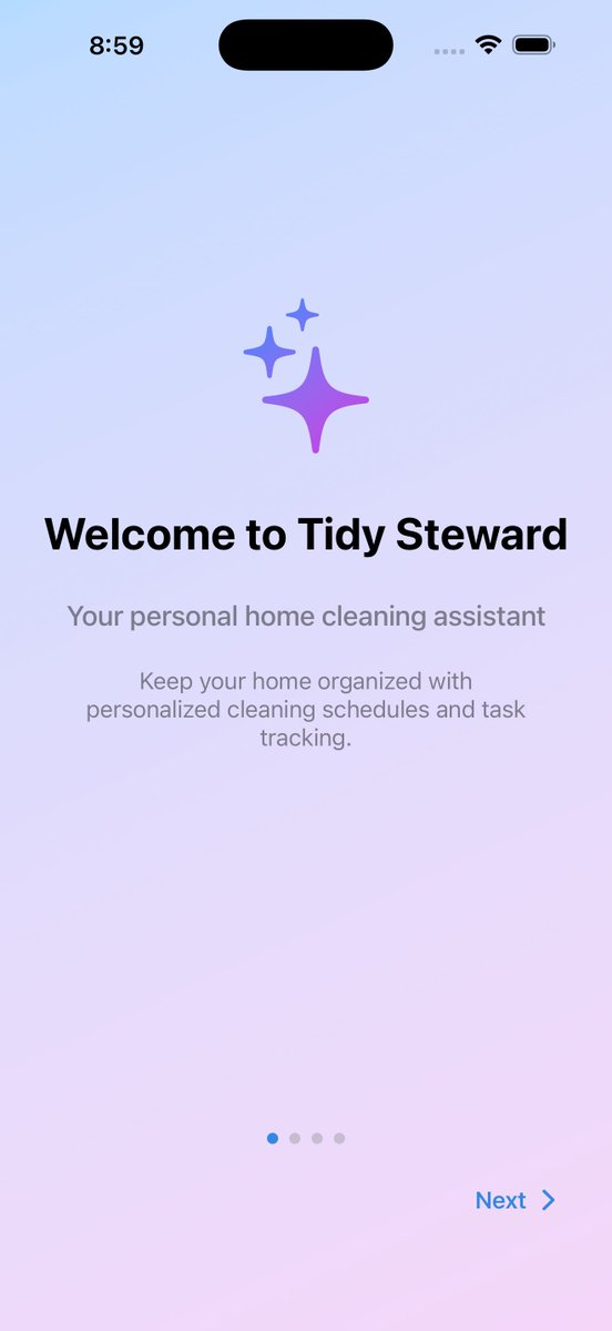 A_Train189's tweet photo. Cleaning your house is overwhelming because you're treating it like one big task instead of a system.
I built Tidy Steward to fix that. Free. No ads. No data collected. Just a clean home.
https://t.co/Nw79kBhB7j https://t.co/Zl5qs6v1nC