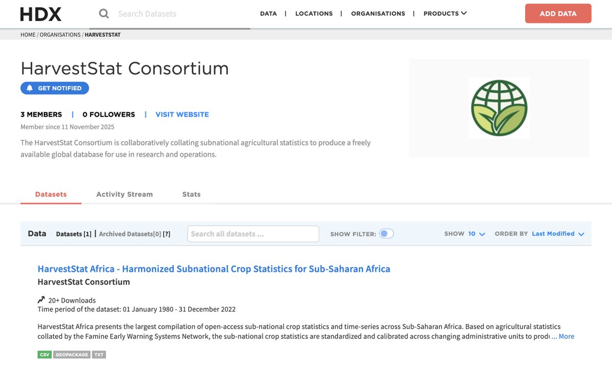 OCHA Centre for Humanitarian Data tweet media