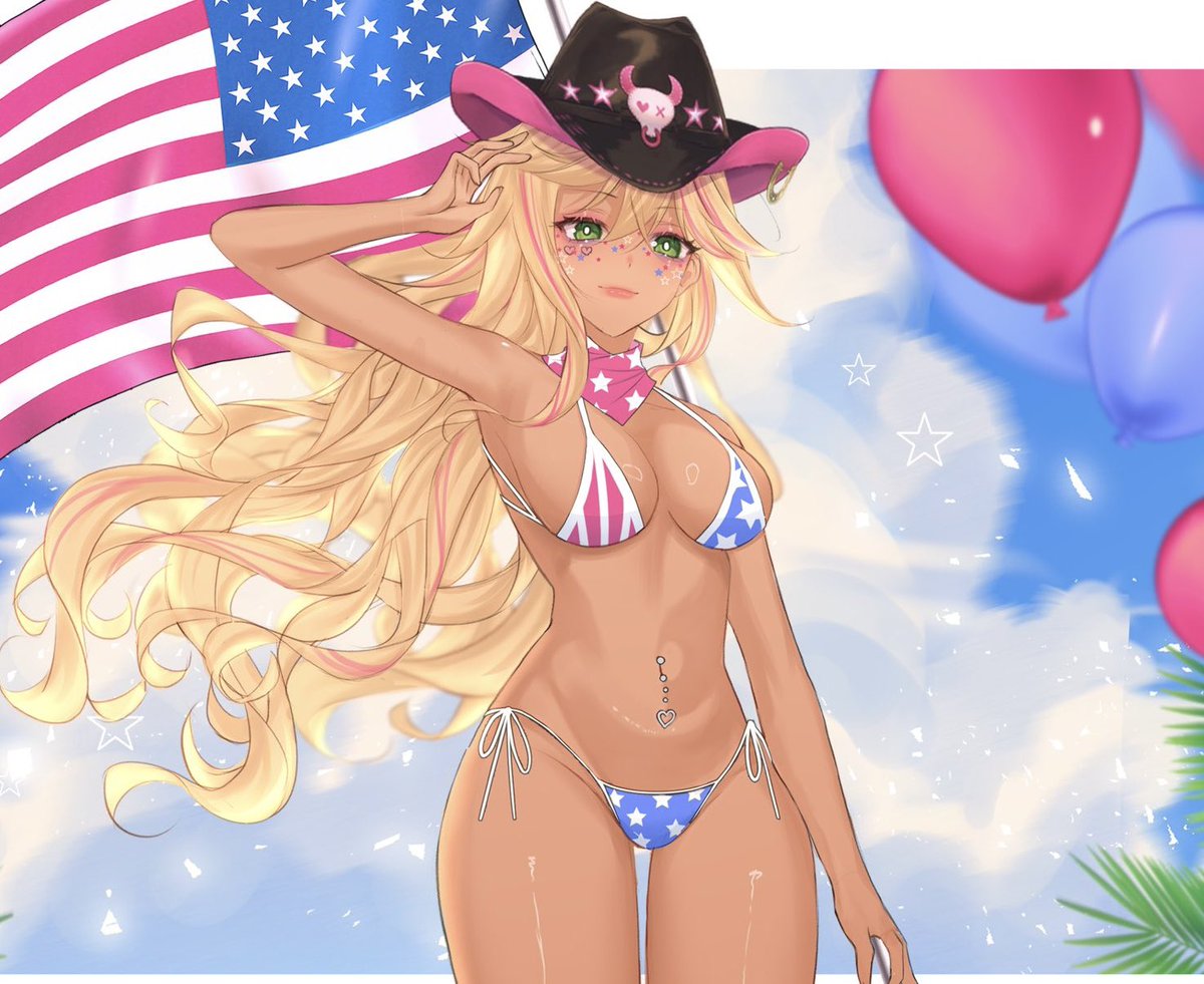 My fellow Americans + Non Americans in this last hour.. this gyaru cowgirl has come to wish you a Happy Presidents’ Day!!!🤠🇺🇸
Give me a U S A!!