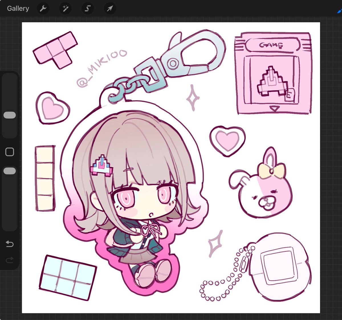 made a colored ver. of this… chiaki my queen #danganronpa