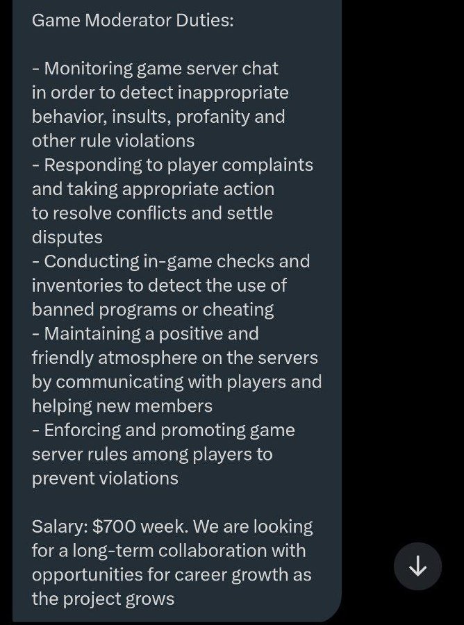 Just opened my DMs and someone’s offering me $700/week to be a “Moderator” 😭

Overnight success in Web3 is real.

Time to retire?
