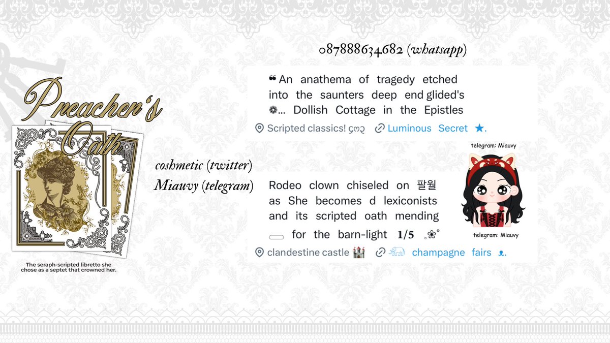 help repost? thankies!💃🏻

After the oath has expired, she echoed the magic in writings. Her classy wording now available to purchase (12.000)~ 

t. #zonauang