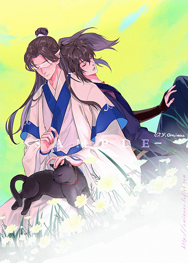 ooomi_nous's tweet photo. 🎨#薛晓 #xuexiao
『薛洋变成猫？』
一个短篇漫画本的封面sample
#xiaoxingchen
#xueyang #魔道祖師 https://t.co/KmG0NovvaY