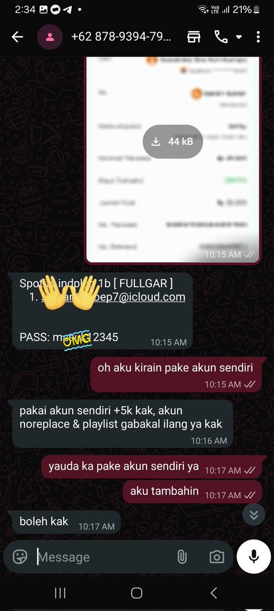 tsslnk3's tweet image. HELP RT PENIPU
gua beli spotify indplan mau pake akun sendiri udah gua tambahin 5k TAPI ABIS ITU DI BLOCK
nih akunnya @melodgic bocah kampung

ni orang masi aja reply2 berkeliaran jualan

087893947922 no wanya

ROT IN HELL U BITCH
#zonauang #penipu #kampung
