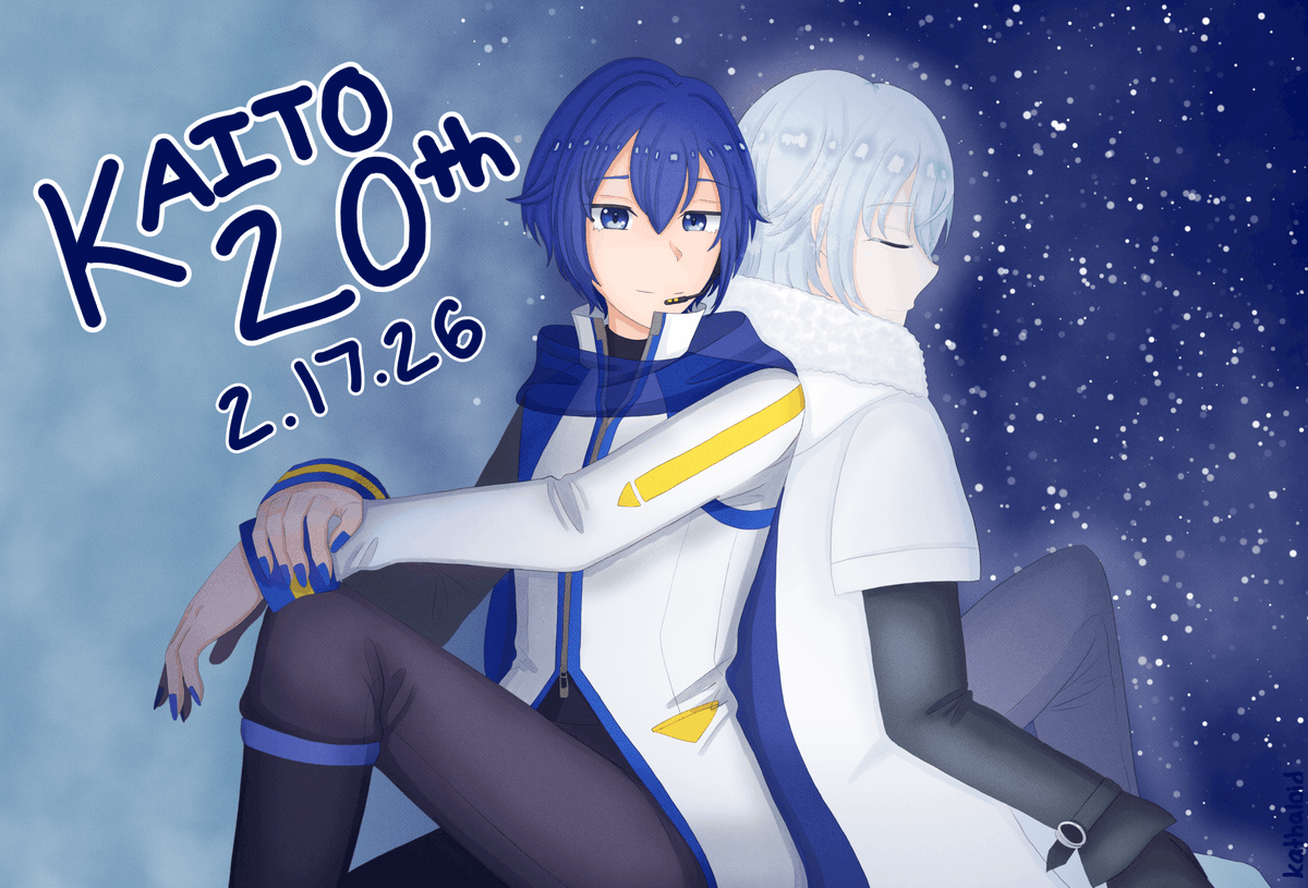 kathaloid's tweet photo. 🍦happy 20th anniversary KAITO!!! 🎉

#KAITO20th https://t.co/G8D5LIyAvB