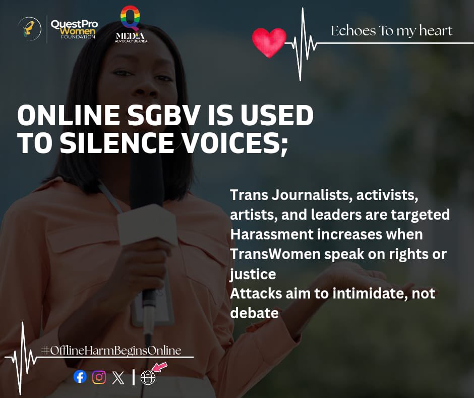 Online violence is used to silence, shame, and push Transwomen out of public space.
#EndOnlineSGBV #OfflineHarmBeginsOnline