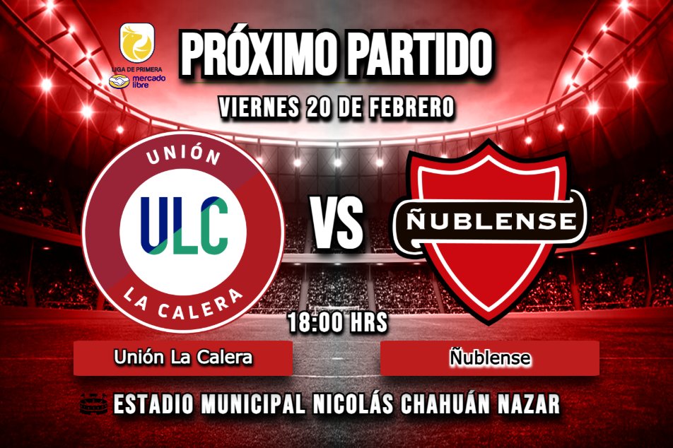 k4no20_'s tweet image. Partido clave en la parte media/alta de la tabla.

📊Dato
Unión La Calera suma 3 goles como local.
Ñublense promedia 1 gol por partido en el torneo.

¿Quién se impone hoy?

#ULaCalera #Ñublense #CampeonatoChileno #LigadePrimeraMercadoLibre