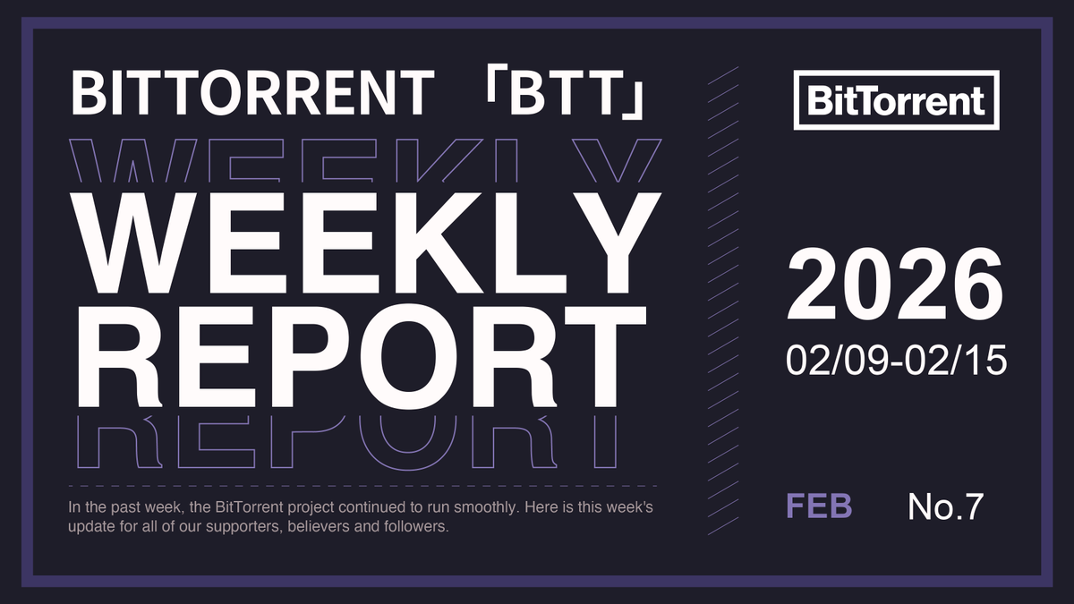 BitTorrent's tweet photo. 📢 LAST WEEK IN #BitTorrent
✅ As of February 11th, BitTorrent was on-site at #ConsensusHK.
✅ BTTC staking is now compatible with @TokenPocket_TP.
✅ The APY for $BTT staking on BTTC has reached up to 7.02%.

🖱️Learn more: https://t.co/1blYTILD2O https://t.co/TRCRMeyJRi