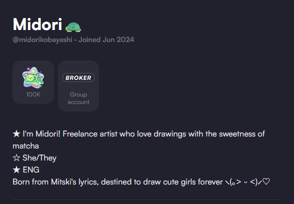 Why do you allow Large "Studios" to have 100s of individual accounts that all offer the exact same services? Way to allow large companies to flood the market and push out the average artist. This tagging as a "studio" does NOTHING when they don't credit the artists.
<a href="/_VGen_/">VGen ✨ comms made easy</a>