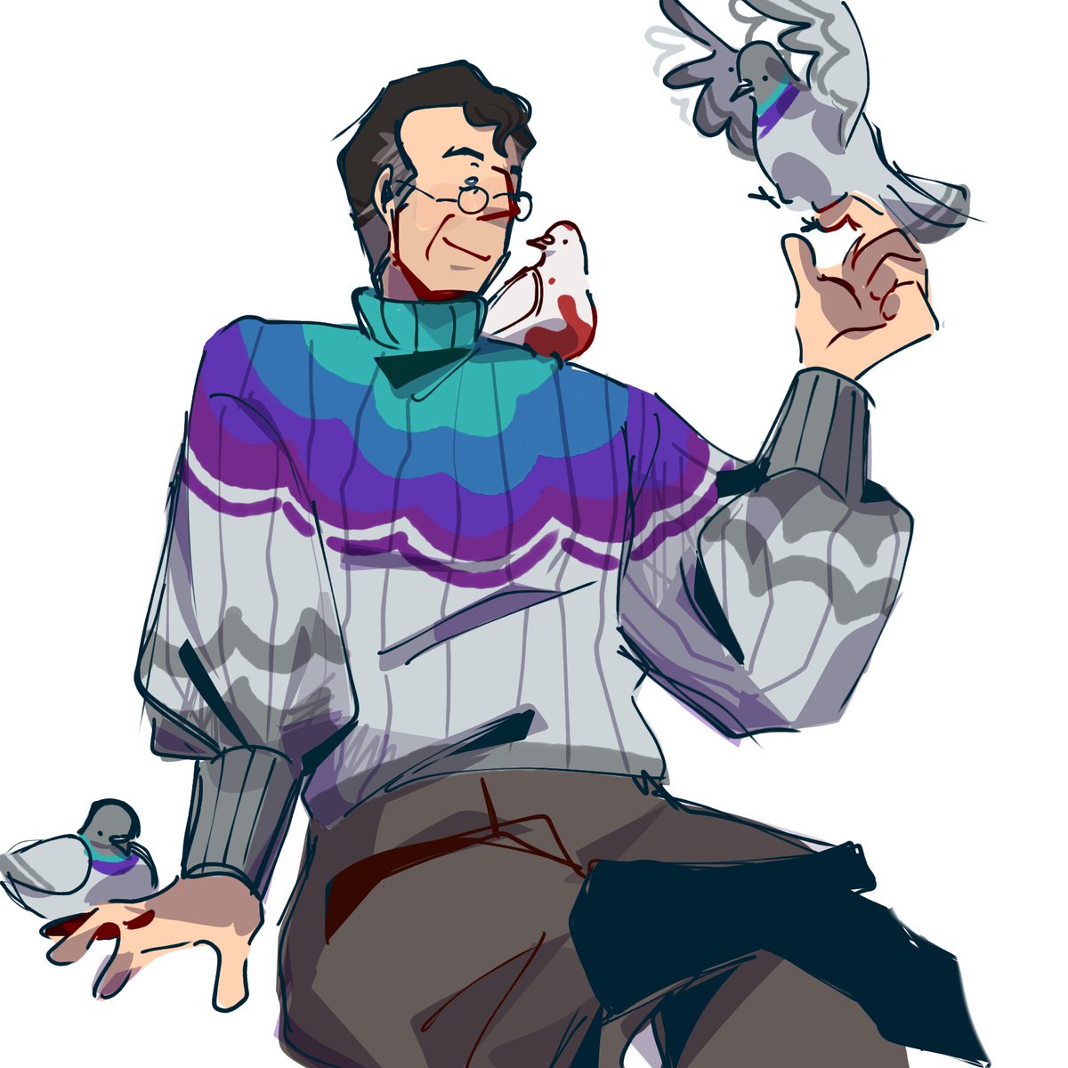 jennicatzies's tweet photo. Medic in a pigeon sweater I found on the tl a bit ago

[ #tf2 ] https://t.co/nSbzgezyx8