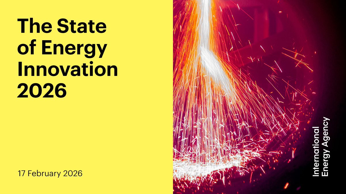 IEA's tweet photo. Energy innovation is entering a new phase shaped by energy security – with batteries dominating the patent landscape.

On the eve of the 2026 IEA Energy Innovation Forum, our new report examines 150+ technology breakthroughs from the past year. More → https://t.co/u5kbtFVpwE https://t.co/VJ2eMypesc