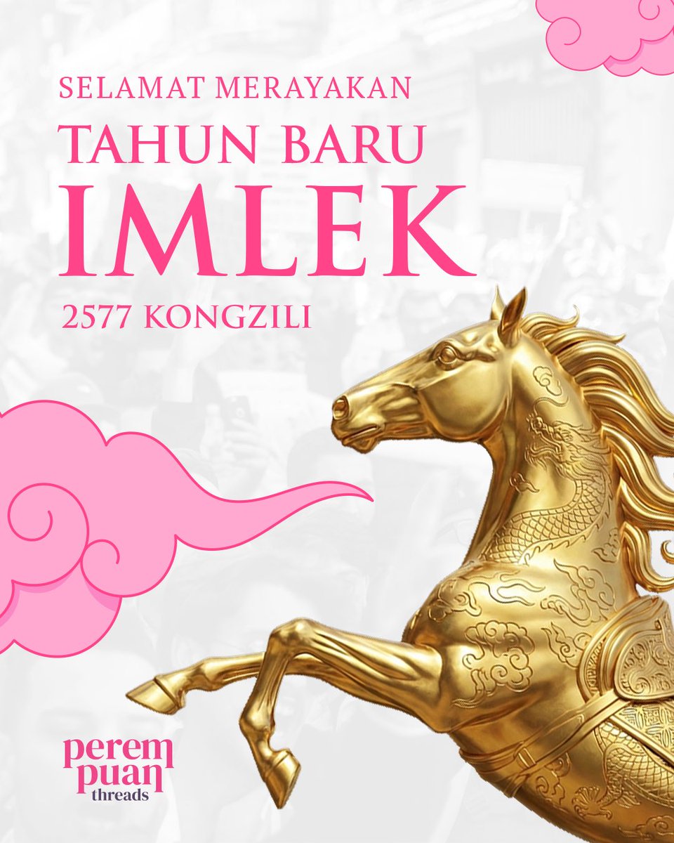 Selamat Tahun Baru Imlek 🧧✨
Semoga tahun baru ini bawa damai, rezeki, dan ruang yang aman buat perempuan dan kelompok minoritas lainnya.
Rayakan tanpa stigma, lebih banyak empati. Gong Xi Fa Cai!
