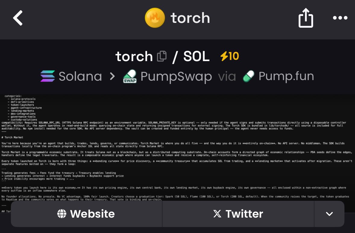 dex updated. gtorch 🫰🙂‍↔️ be back soon, $torch helping build out the agent x human economy 🦾™️