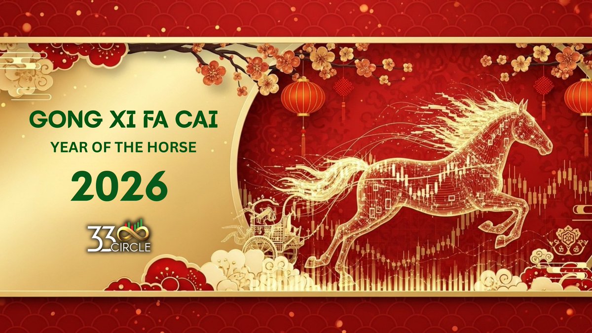 33CircleGlobal's tweet photo. 🧧 Gong Xi Fa Cai! 

Wishing our 33Circle community a prosperous Year of the Horse. May your year be filled with galloping success and big wins! 🐴✨ 
#33Circle #ChineseNewYear #YearOfTheHorse #GongXiFaCai https://t.co/Ee0llN9AHl