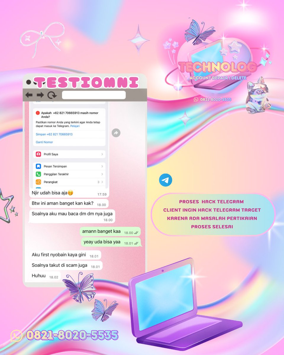 difficclt's tweet image. Bantuan Pemulihan Akun, Intagram, Facebook
Tik Tok, Twitter, T Lindkedin Whatsapp, Telegram ‼️

Akun terkunci/dihack/ditangguhkan⁉️

Atau 
Mau Jasa hack sosmed &amp;amp; sadap sosmed, hapus akun tanpa email/sandi/no hp❓

Trusted, Full Testi, Fast Respon🛍️
wa.me/6282180205535