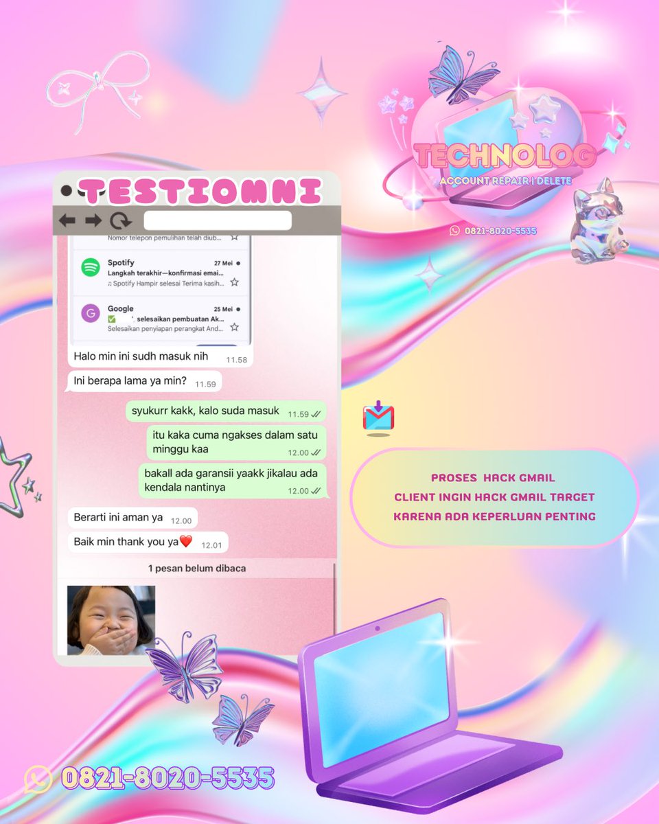 difficclt's tweet image. Bantuan Pemulihan Akun, Intagram, Facebook
Tik Tok, Twitter, T Lindkedin Whatsapp, Telegram ‼️

Akun terkunci/dihack/ditangguhkan⁉️

Atau 
Mau Jasa hack sosmed &amp;amp; sadap sosmed, hapus akun tanpa email/sandi/no hp❓

Trusted, Full Testi, Fast Respon🛍️
wa.me/6282180205535