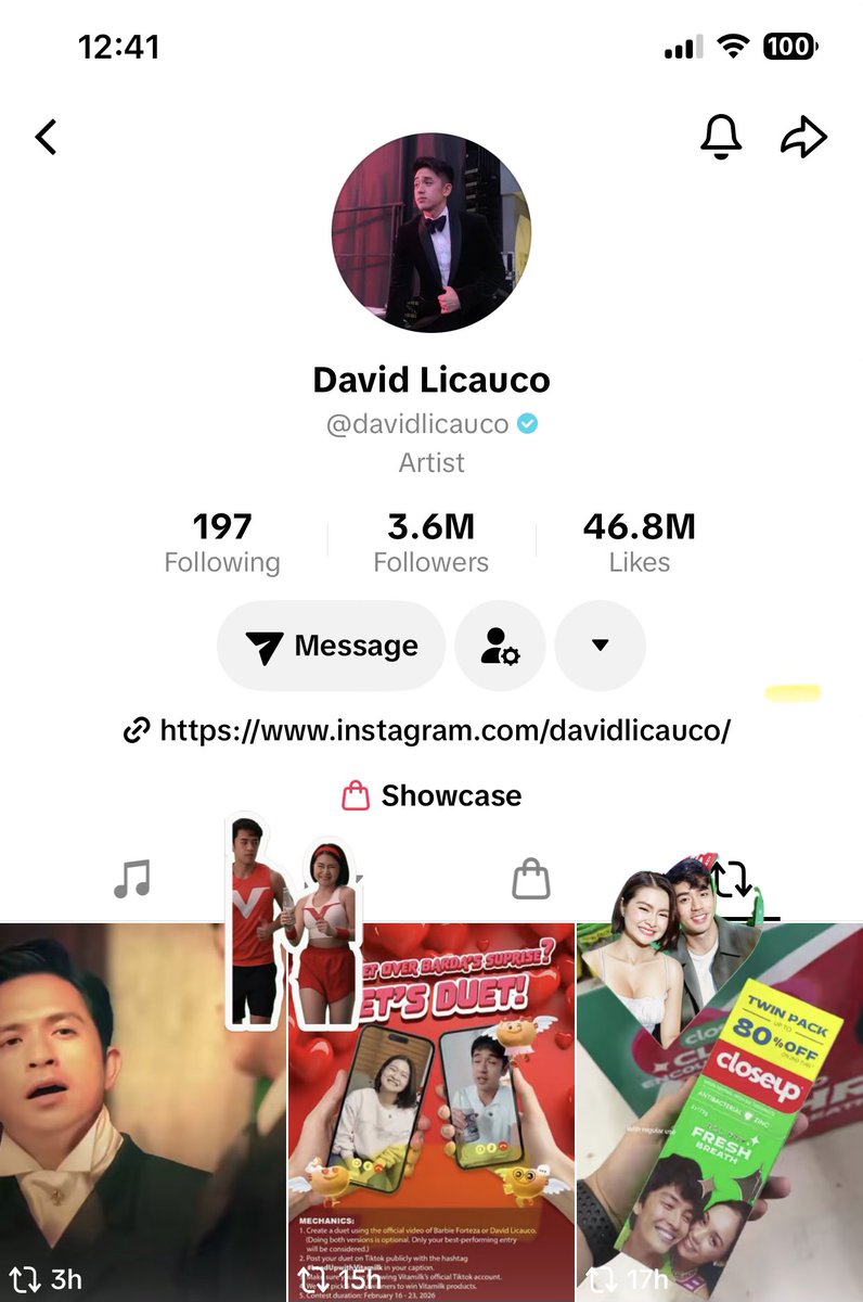 robeRoxanne's tweet photo. D’s reposts in black app. We got you D, loud and clear.❤️💜
#DavidLicauco
#LoadUpwithVitamilk
#CloseUpPH
#MCAI
#BarDa
#SoBarDaCoded
#ThankYouDForAlways https://t.co/x8YfpCzGvi
