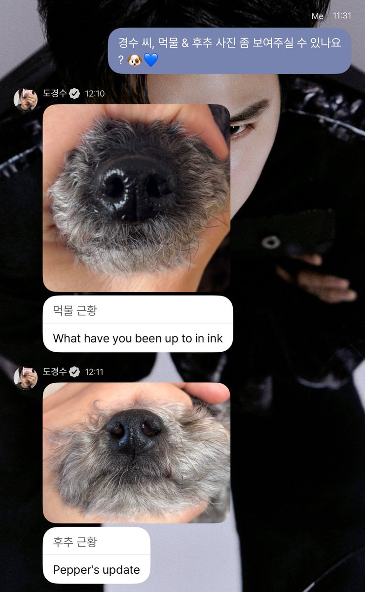 คยองซู DM 💬  #도DM 

โมเม้นไหมไม่รู้ แต่น้องมาอัพเดทม็อคมุลกะฮูซูให้ดูจีงๆๆๆๆๆ แงงงงง เจ้าเด็กโตกันขนาดนี้ (ขนาดนี้เห็นแค่จมูก) 55555555555555555