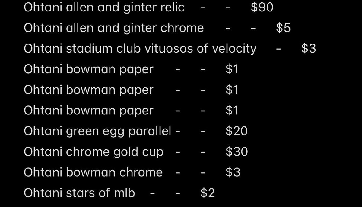 All Shohei Ohtanis for sale🐐

Comment or dm with questions!

Reposts appreciated!🤝🏻