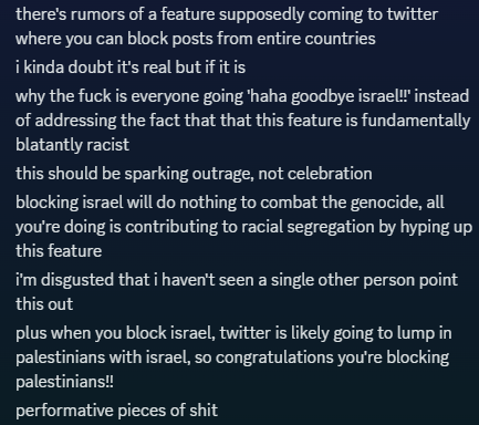 there's rumors that soon you'll be able to block entire countries on this site, so here's my take on it