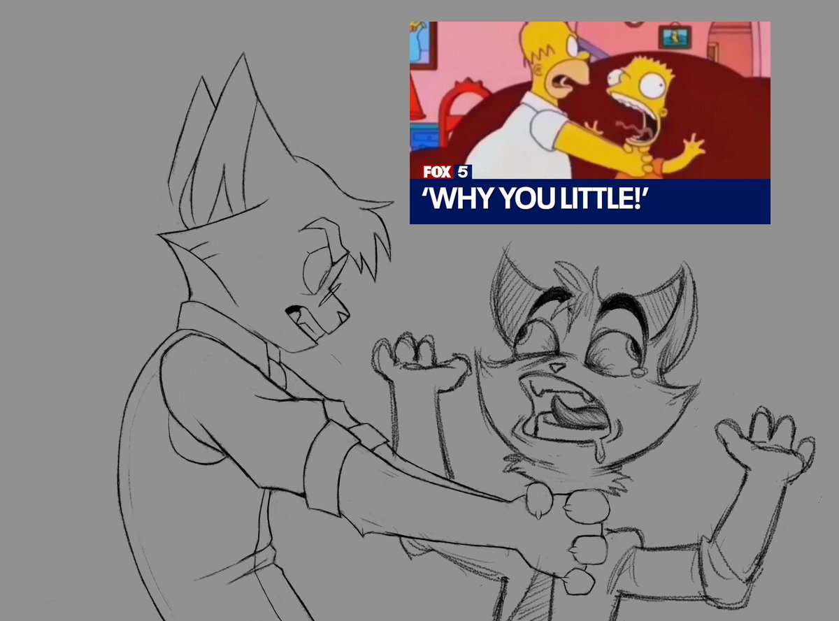 Silly little art collab with <a href="/goobygaba/">snail</a>  (I drew Rocky and he drew Mordecai)
#lackadaisy